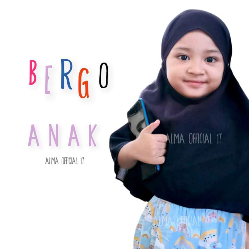 Bergo Anak Bergo Maryam Hijab Anak Instan