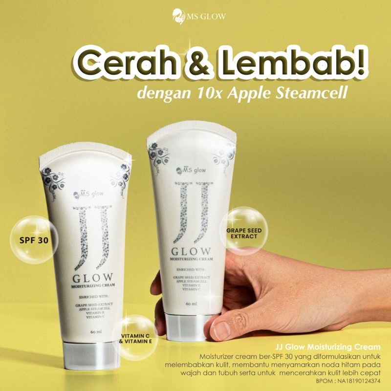 【Official Store】MS GLOW JJ Glow Msglow Moisturizer Sunscreen Spf 30 | Anti Belang Flek Kusam Kering Pemutih Instan