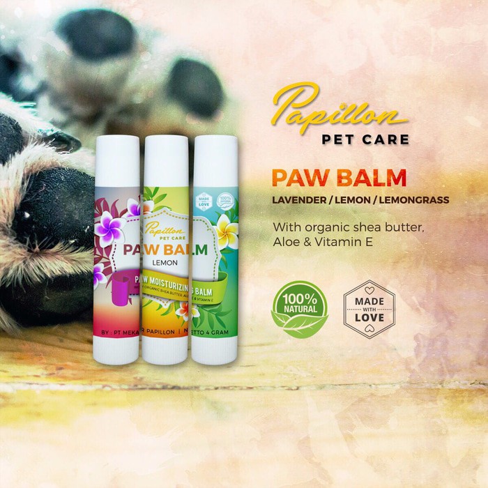 

PAPILLON Pet Care Paw Balm