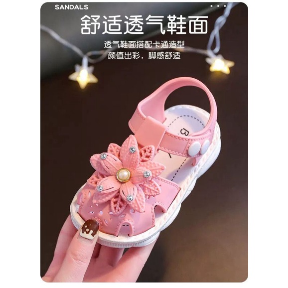 Sandal Fashion Baby Gilrs Bunga Matahari Import High Quality S2