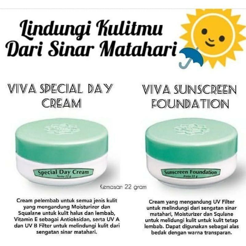 ✿ELYSABETHME✿ Viva special day cream pelembab wajah anti kerut lembut moist moisturizer