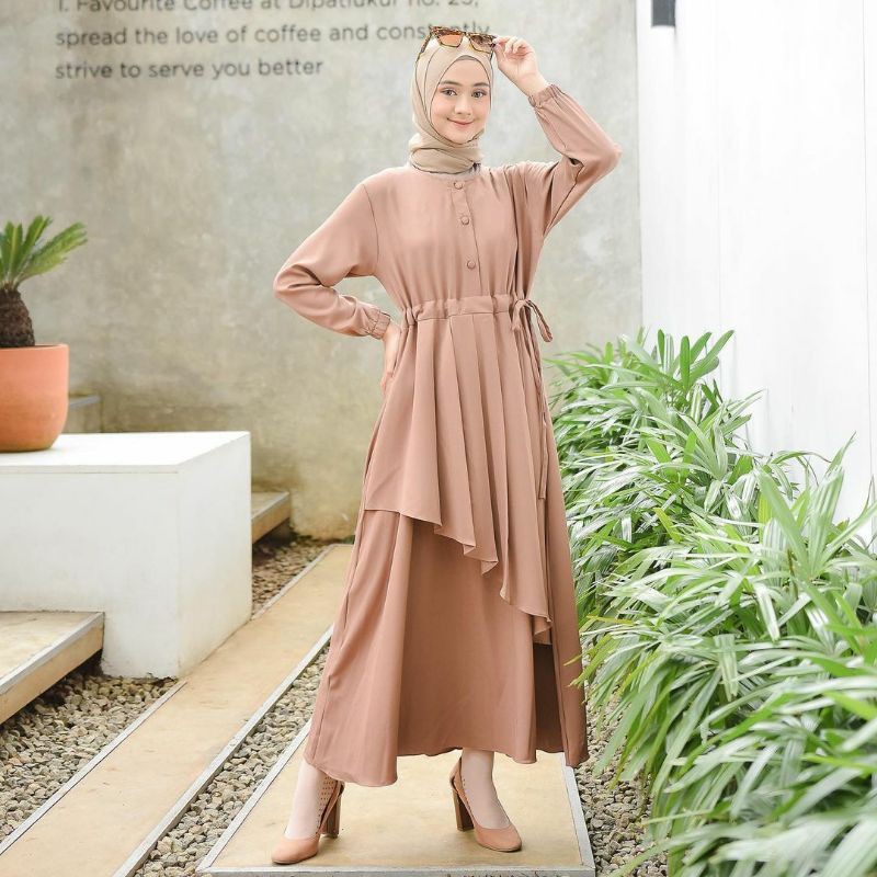 DIANA DRESS/ GAMIS TERBARU/SHAN GLOW ORI/DRESS TERLARIS