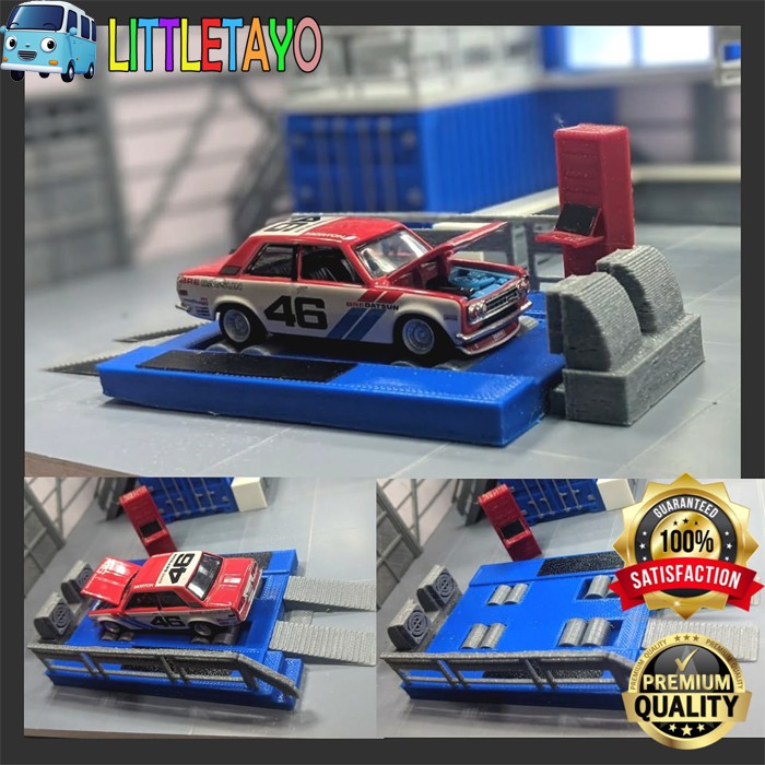 Aksesories Diorama Diecast Dyno Test Hotwheels Mini GT Skala 64
