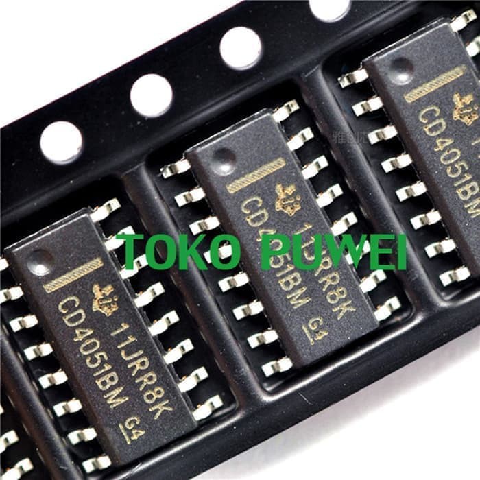 Cd4051Bm Cd4051B Cd4051 Hcf4051 Hef4051 Analog Multiplexer Bf07 Tkpw1114 Murah