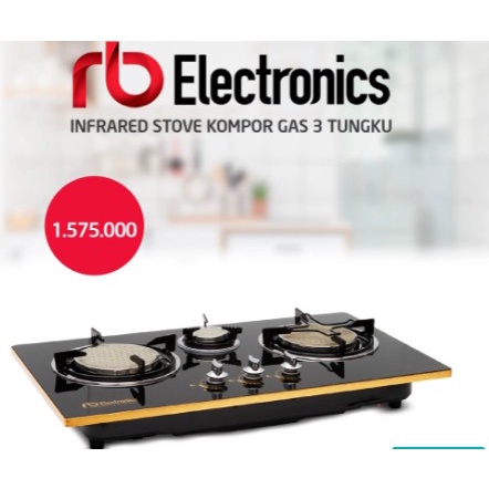 RB Infrared Stove Kompor Gas 3 Tungku