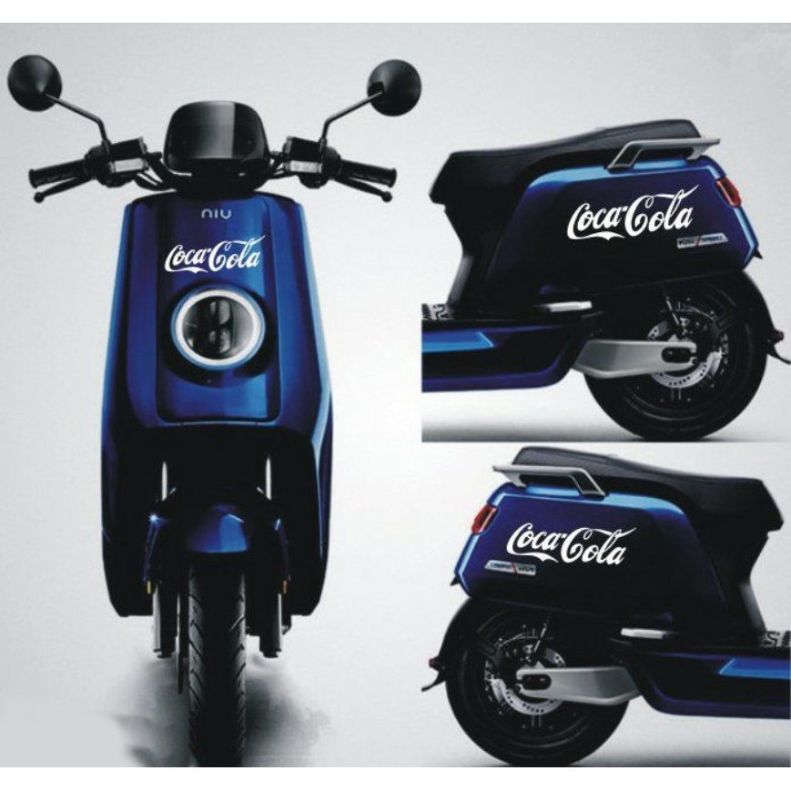 Coca-cola Logo Kreatif Mobil/Motor Hias Reflektif Stiker Universal Kendaraan Listrik Modifikasi Decal