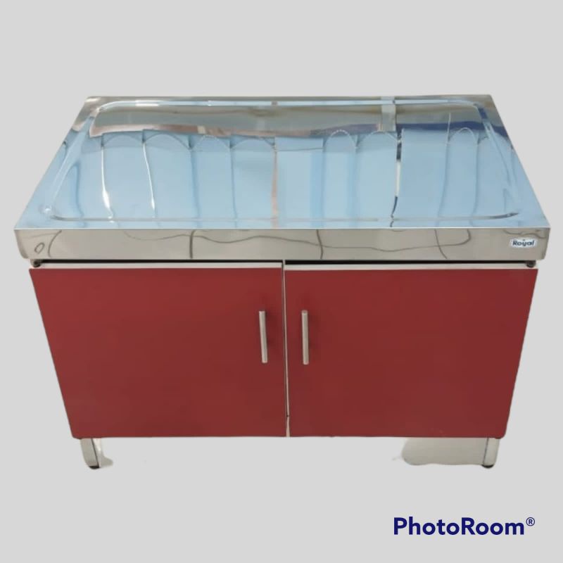 meja dapur royal R 5 tempat kompor stainless stove table 2 pintu rak kompor rak dapur