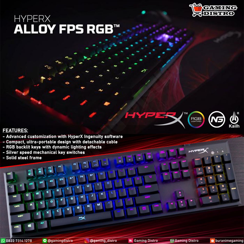 HyperX Alloy FPS RGB Mechanical Keyboard - HyperX Alloy FPS RGB