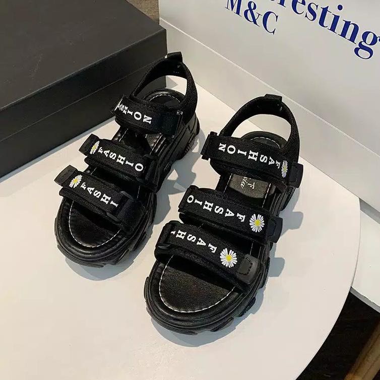 RAMADHAN F⚡ASH SALE agsshoes sandal sepatu wanita waedges gunung wanita flat fashion