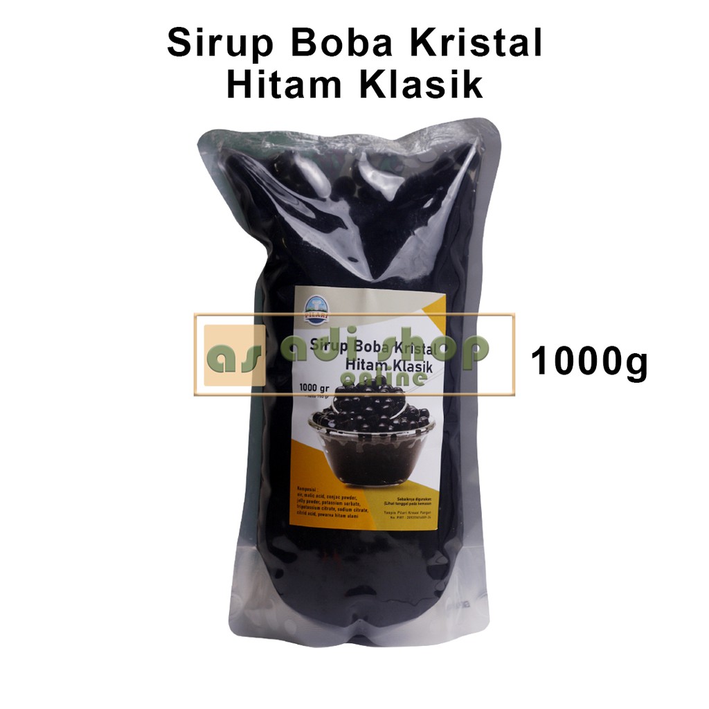 

SIRUP BOBA KRISTAL HITAM KLASIK PILARI 1000g