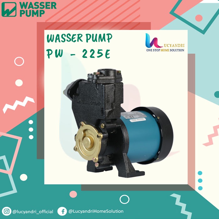 Pompa Sumur Dangkal WASSER PW-225 E TERBARU