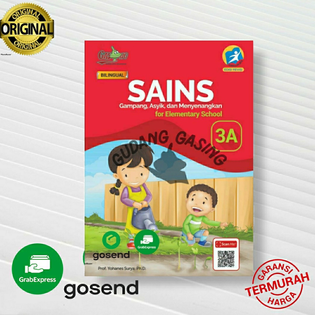 Buku SAINS GASING Kelas 3A BILINGUAL SD  Kurikulum 2013 K13 Bilingual Karangan Prof. Yohanes Surya