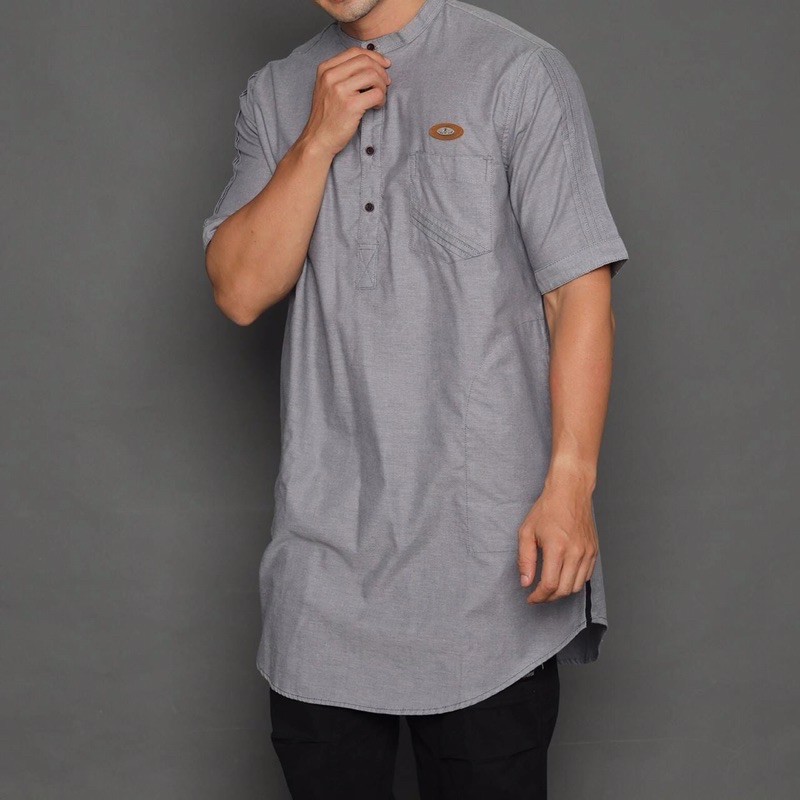 ASSYAUQIE gamis kurta lengan pendek