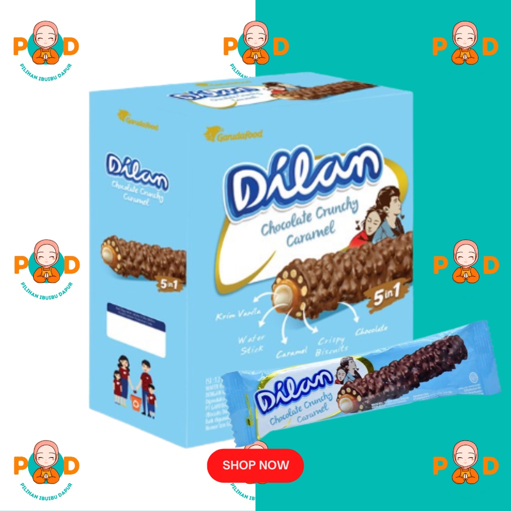 

COKLAT DILAN / DILAN Chocolate Crunchy Caramel 23 gr x 12 Pcs (1 Box)