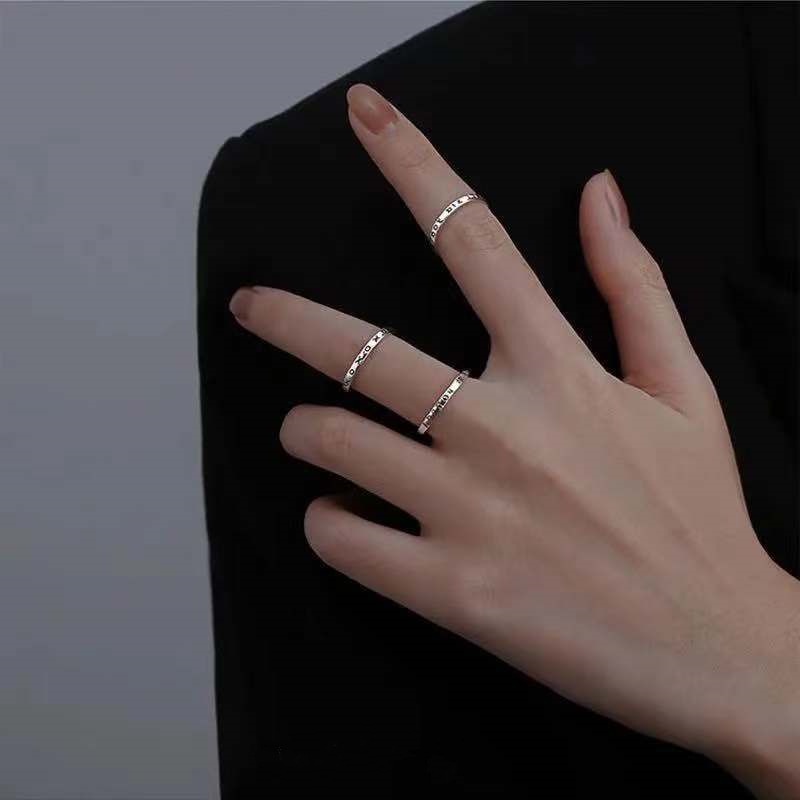 Cincin Pasangan Desain Xo Forever Love Untuk Pria Dan Wanita