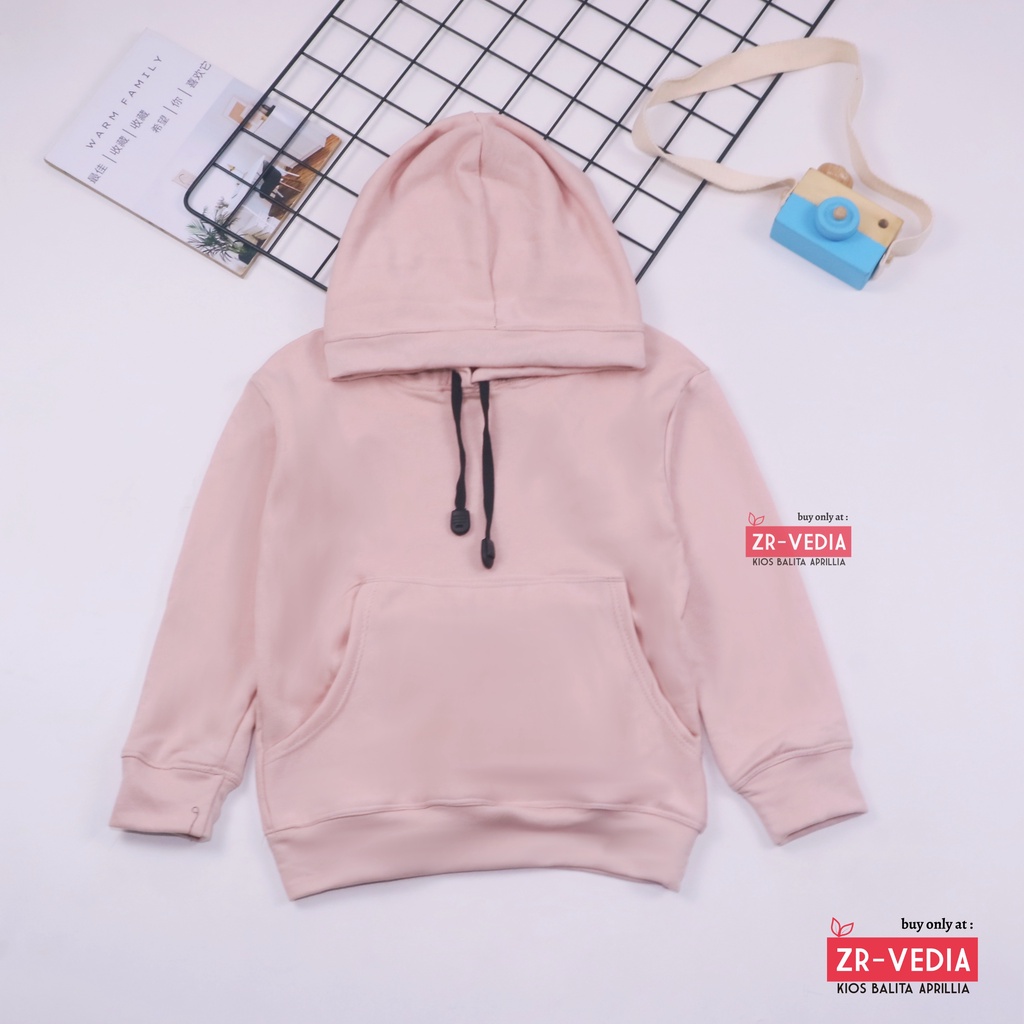 Hoodie Anak Polos uk 1-3 Tahun / Universal IMPORT Sweater Anak Laki Perempuan Baju Hangat Panjang