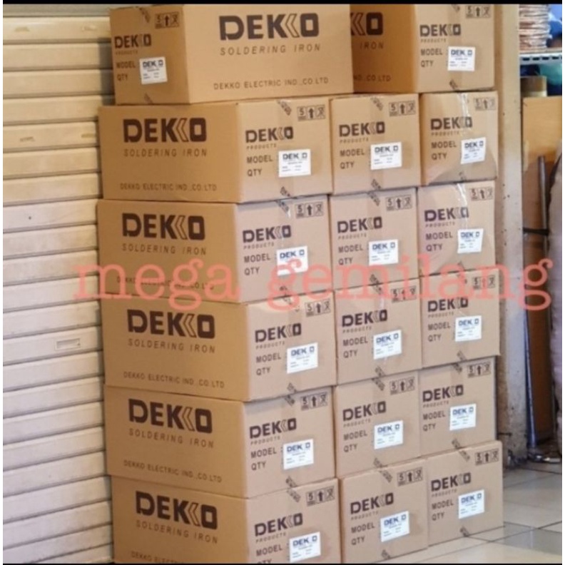 Solder merk DEKKO tipe DS60N60 w - 220 VAC  Mata solder Kristel  Made in korea. ( Original )