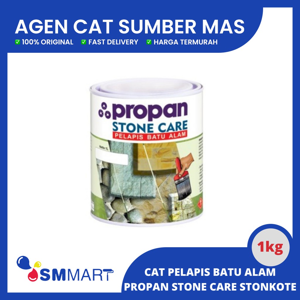 CAT PELAPIS  BATU ALAM PROPAN STONKOTE 1KG / PELINDUNG BATU ALAM