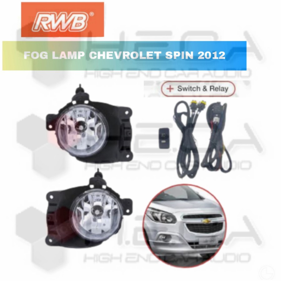 Lampu Fog Lamp RWB Chevrolet Spin 2012 Foglamp Kabut Set Mobil Bohlam