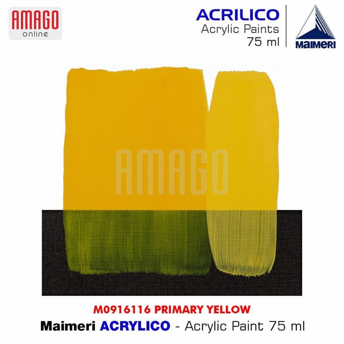 MAIMERI ACRILICO - ACRYLIC PAINT - PRIMARY YELLOW - 75ML - M0916116