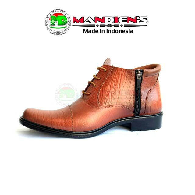 MANDIENS  PDH SJ174 CoklatKY Export Quality / Sepatu Kulit Sapi / Sepatu Kulit Pria / Sepatu Kerja