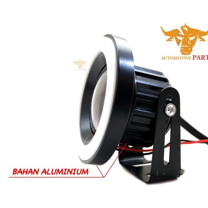 Lampu Foglamp Lensa 89 Mm Plus Halo Ring | Foglamp Mobil |Foglamp Led