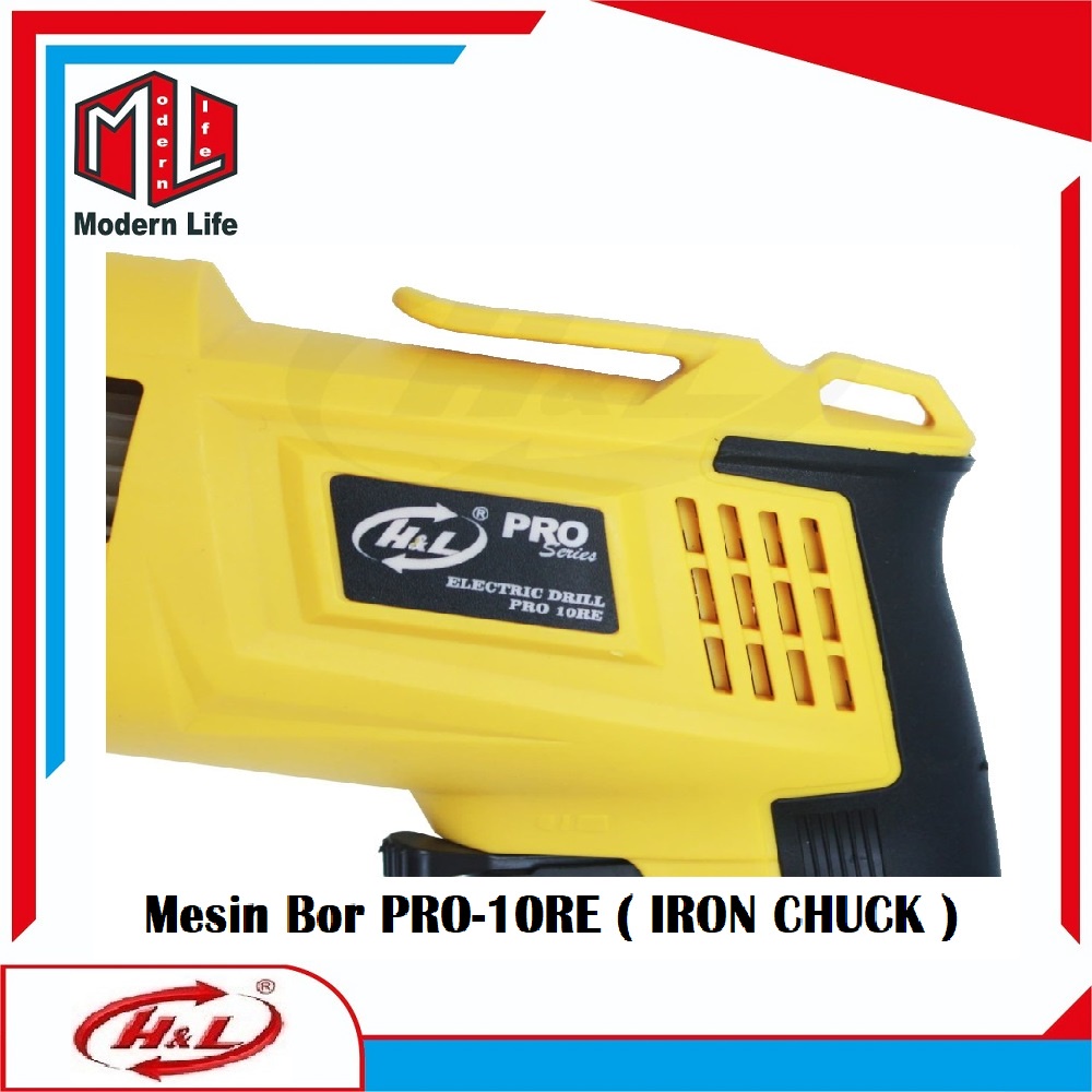 HL Mesin Bor Tangan / Electric Drill Pro 10RE ( Iron Chuck )