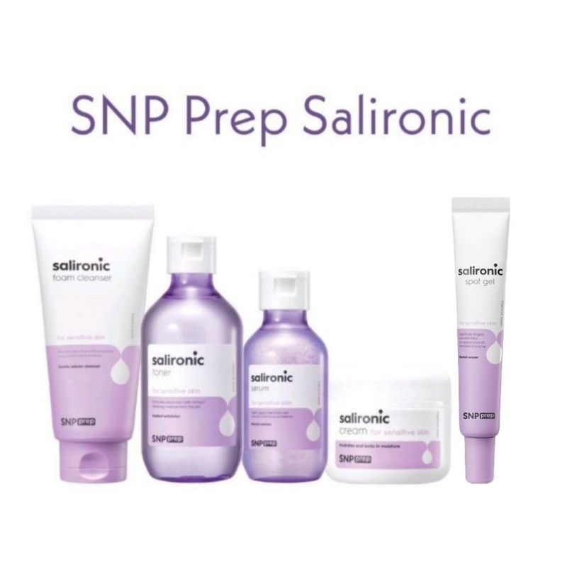 SNP Prep Salironic Serum / Toner / Cream / Foam Cleanser / Spot Gel