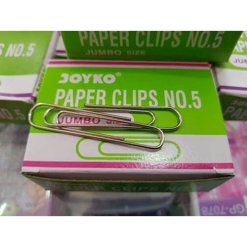 

Paperclip clip No.5 joyko jumbo (perkotak)