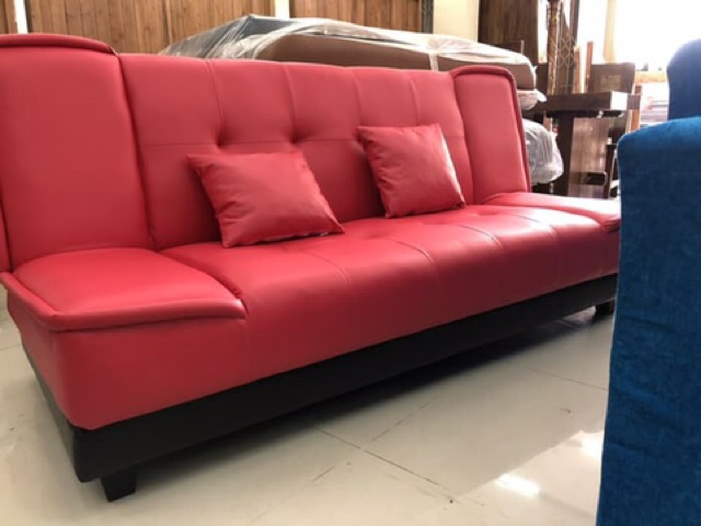 PROMO FREE ONGKIR SOFA BED PAKE REL (RECLYNING) BAHANN NYAMAN SUPER BIG SALE