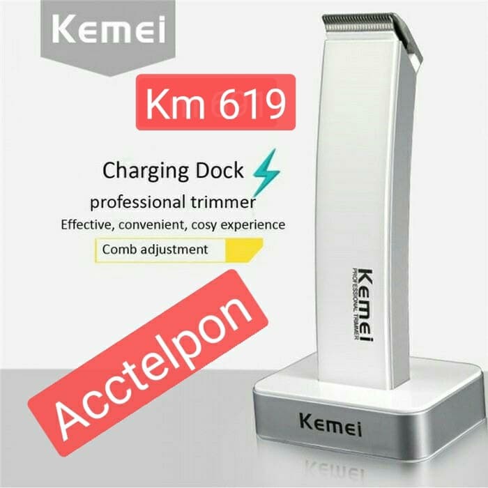 Kemei KM-619 Portable Electric Hair Trimmer Clipper