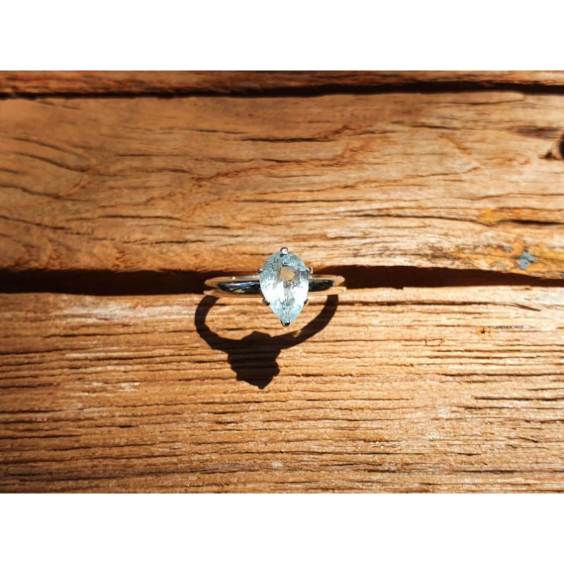 Ring/Cincin Natural Aquamarine