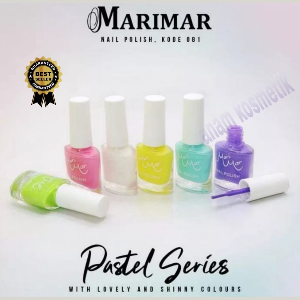 MARIMAR Nail Polish Pastel Series 8mL  (1 pack isi 6 warna ) 8ML BPOM