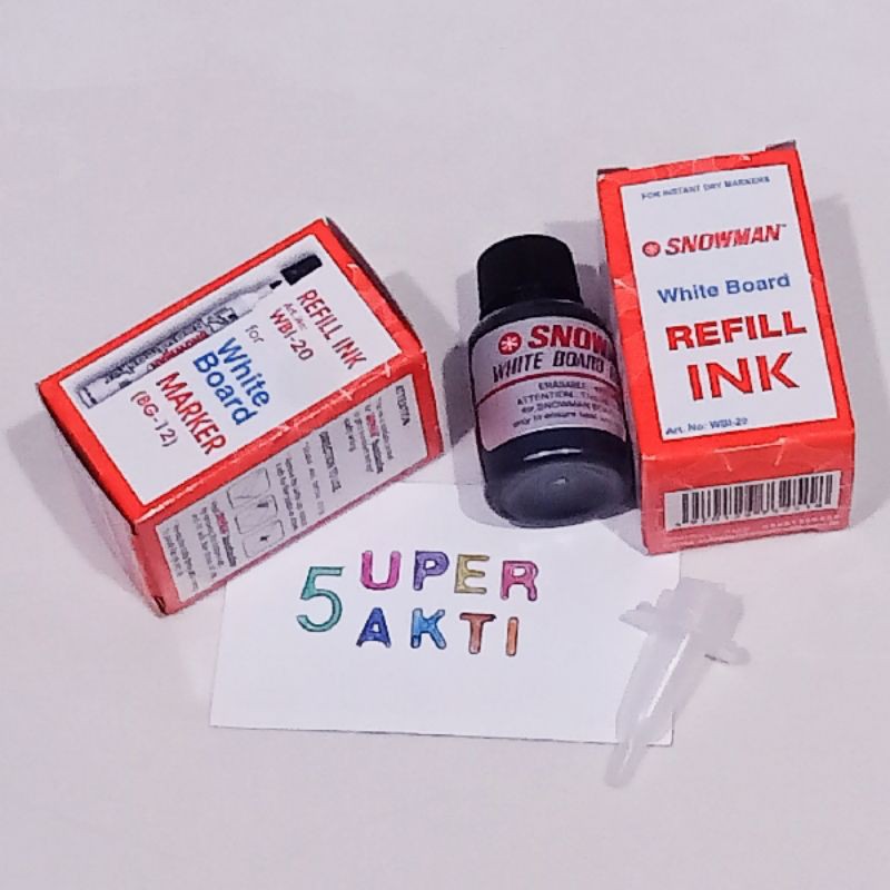 

refill ink / isi ulang tinta spidol WHITE BOARD snowman