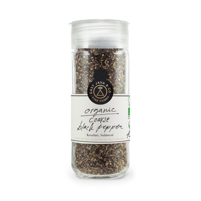 

East Java Organic Coarse Grd Black Pepper 45Gr