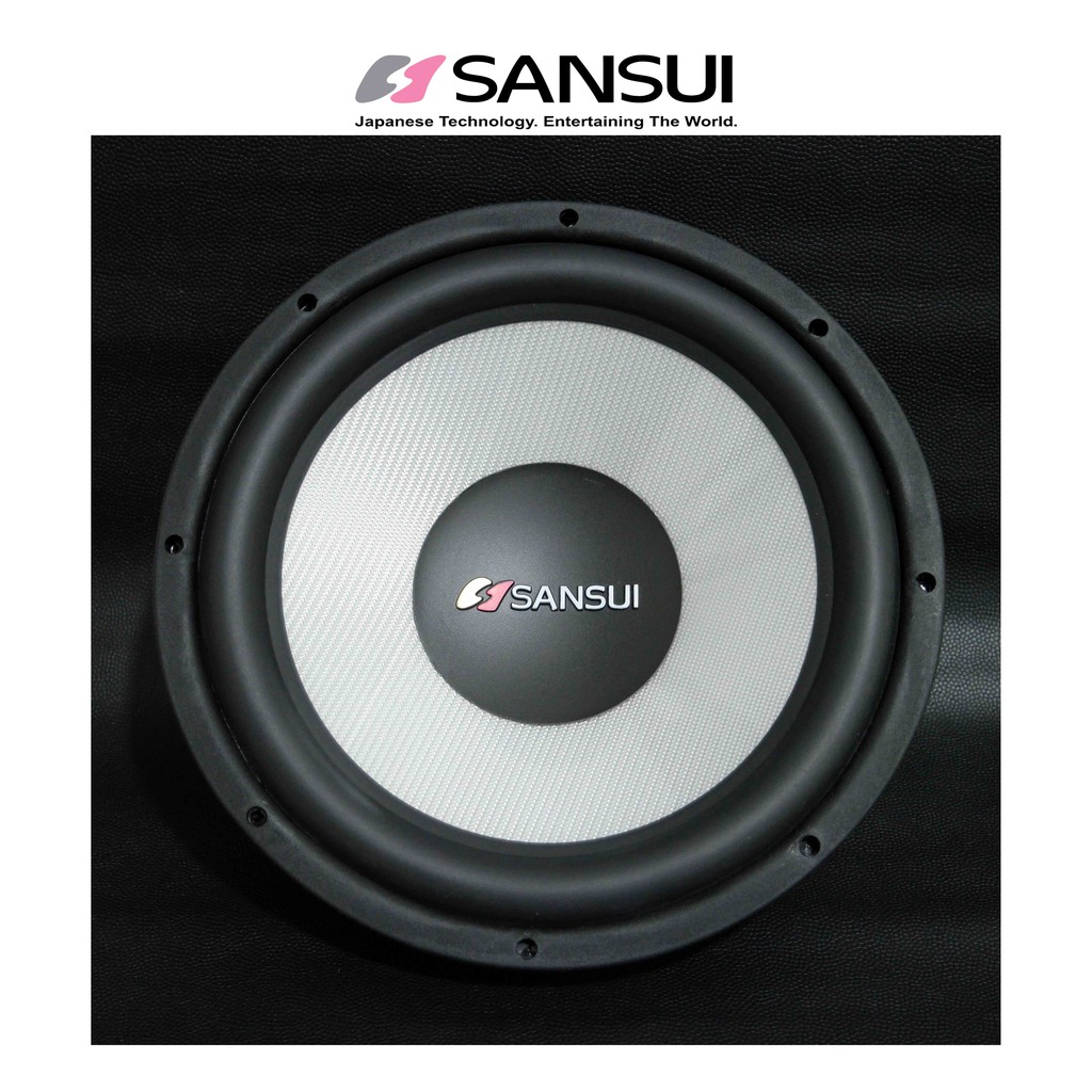 Sansui Subwoofer Mobil 12 inch Double Voice Coils