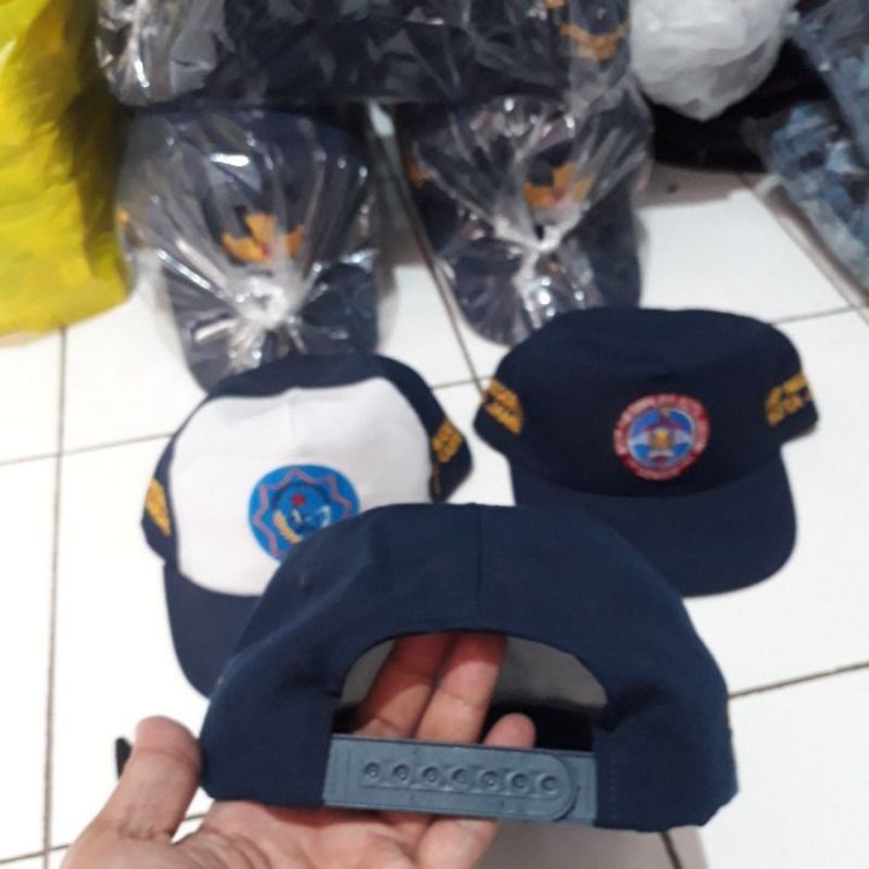 Topi Sekolah Bordir Custom logo Lokasi identitas SD.SMP.SMA.SMK