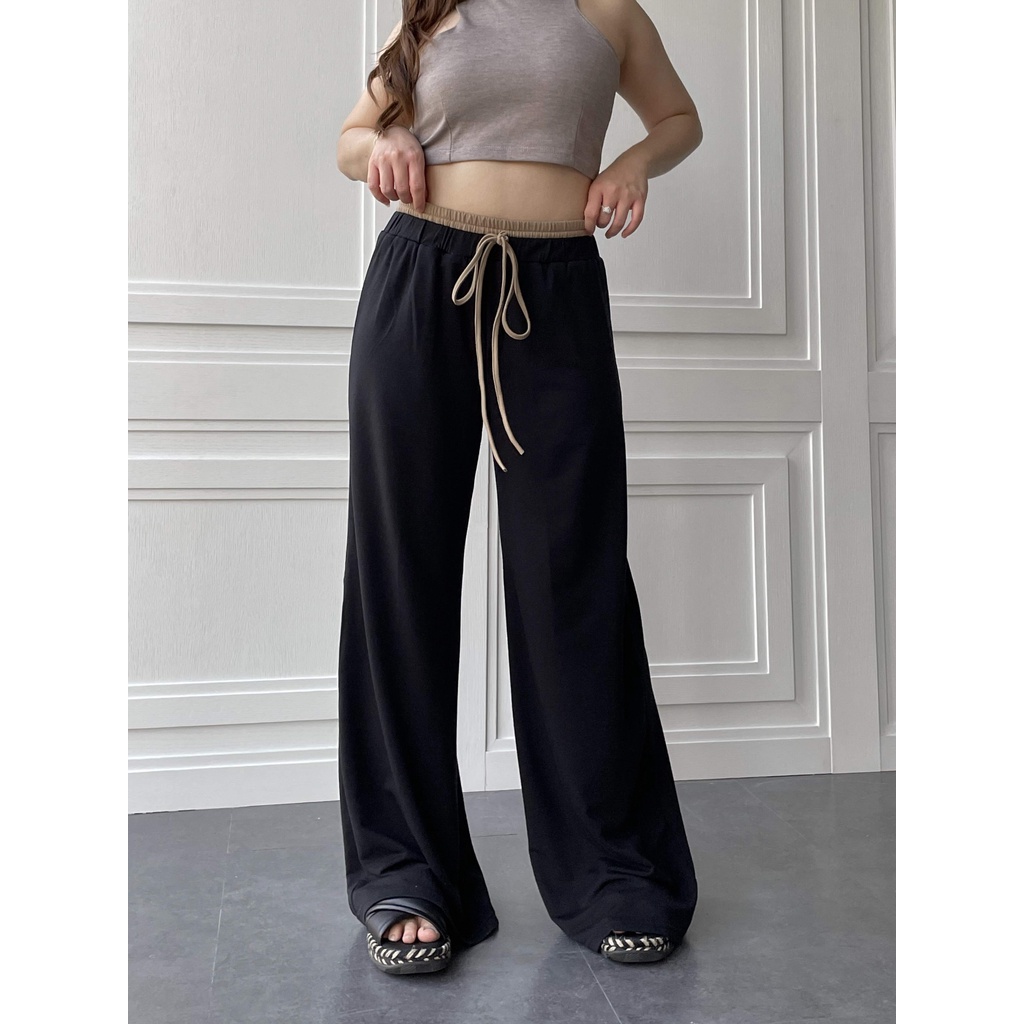 Poppy Peach EVE Cullots Pants - Celana Panjang Kulot Wanita