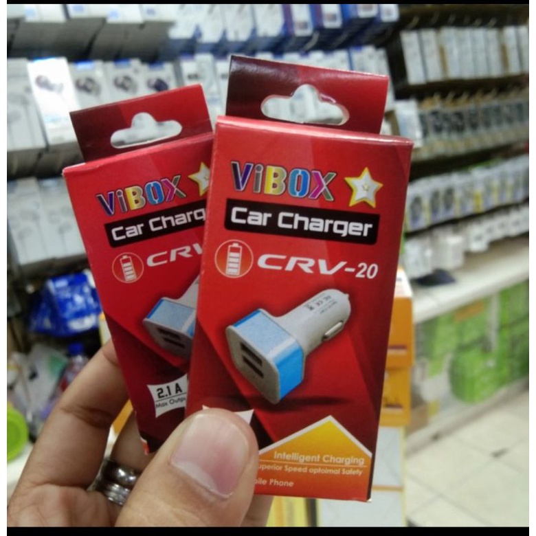 Charger Mobil Saver car Charger Vibox 2 USB