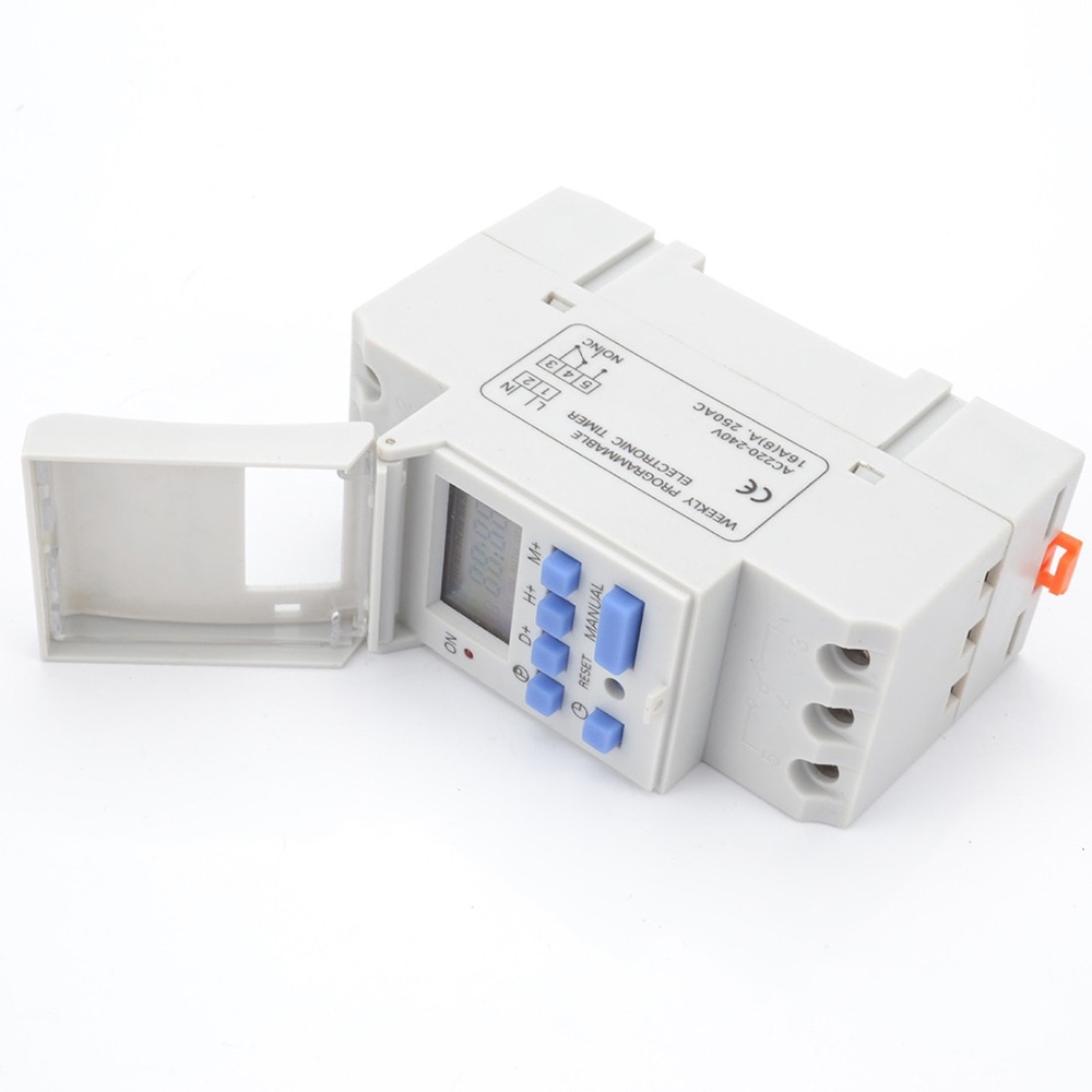 PROMO Power Timer Programmable Time Switch Relay 16A 220V 2000W - Stop Kontak Digital Timer Switch - Timer Listrik Programmable - digital timer switch relay - Saklar Listrik Otomatis Timer Programmable