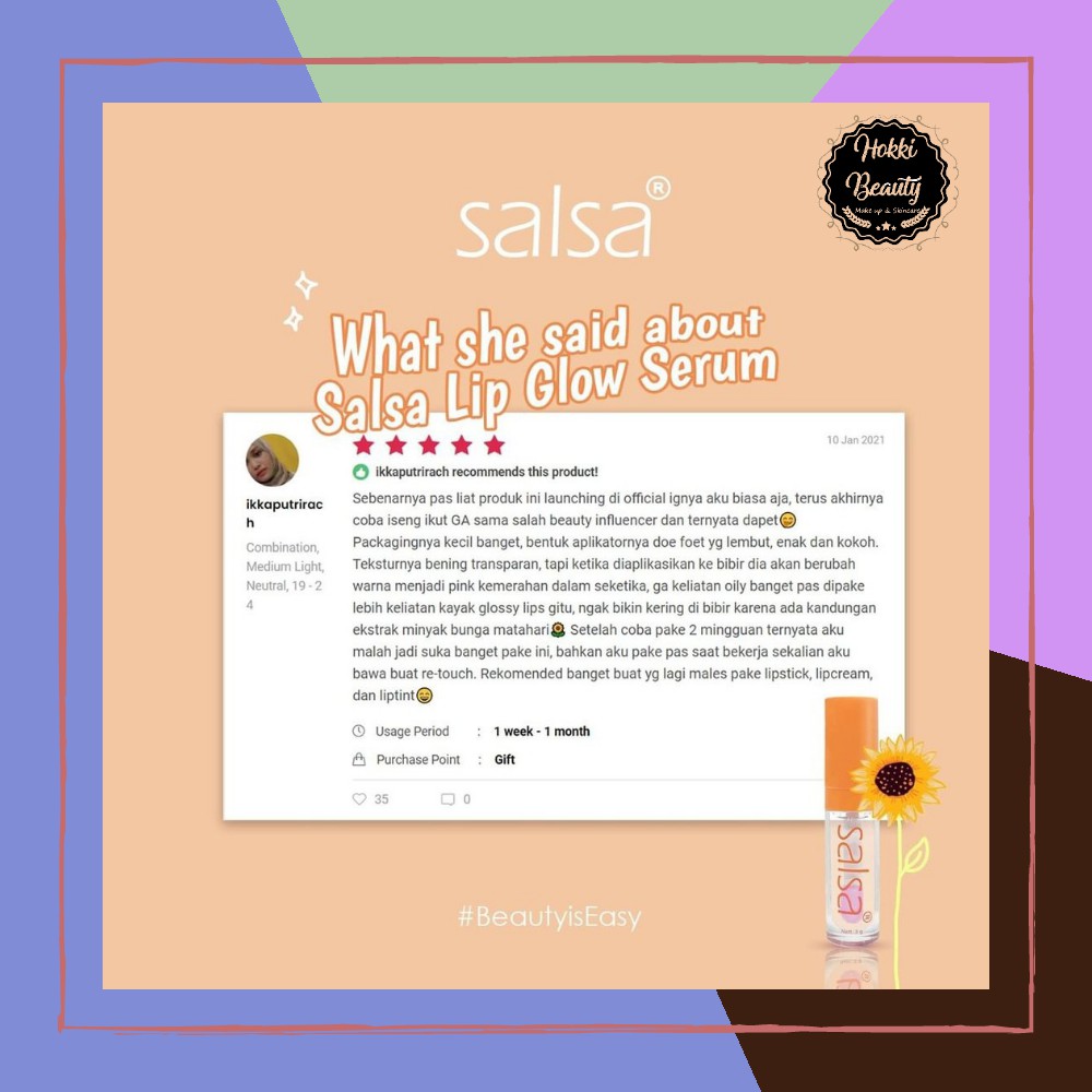 SALSA LIP GLOW SERUM - CORAL NUDE- TWILIGHT - SALSA LIPPIE SERUM BIBIR BPOM (PENGAMBILAN  24 PC FREE 1PCS)