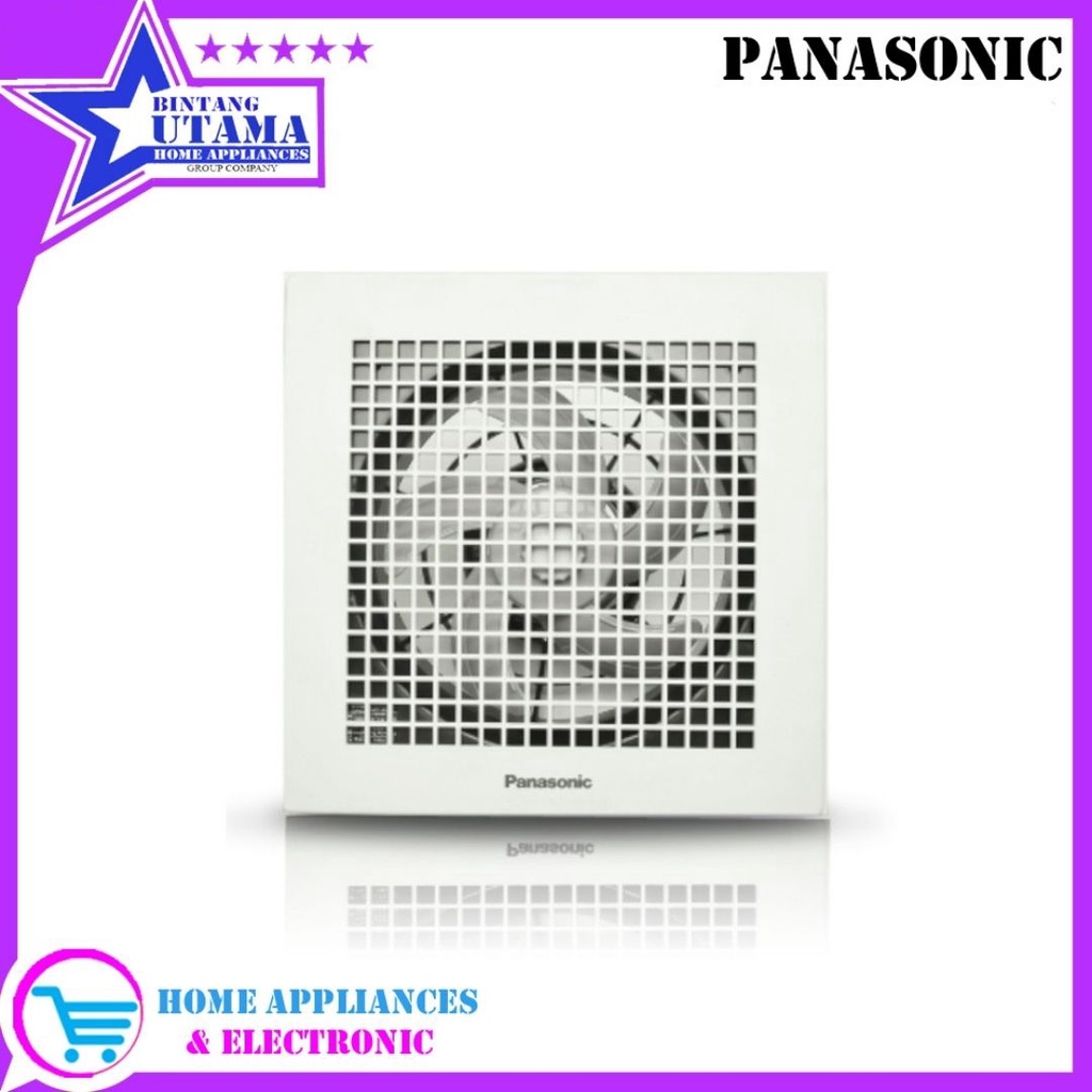 (COD) EXHAUST FAN PANASONIC / HEXOS PLAFON FV-20 TGU / FV 20TGU5 (8 INCH) GARANSI RESMI / FV 20 TGU 