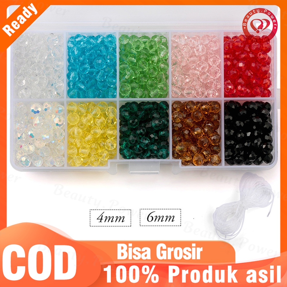 4/6mm Beads Kristal putaran beads Faceted Austria bead bordir untuk membuat Perhiasan Warna Terlaris