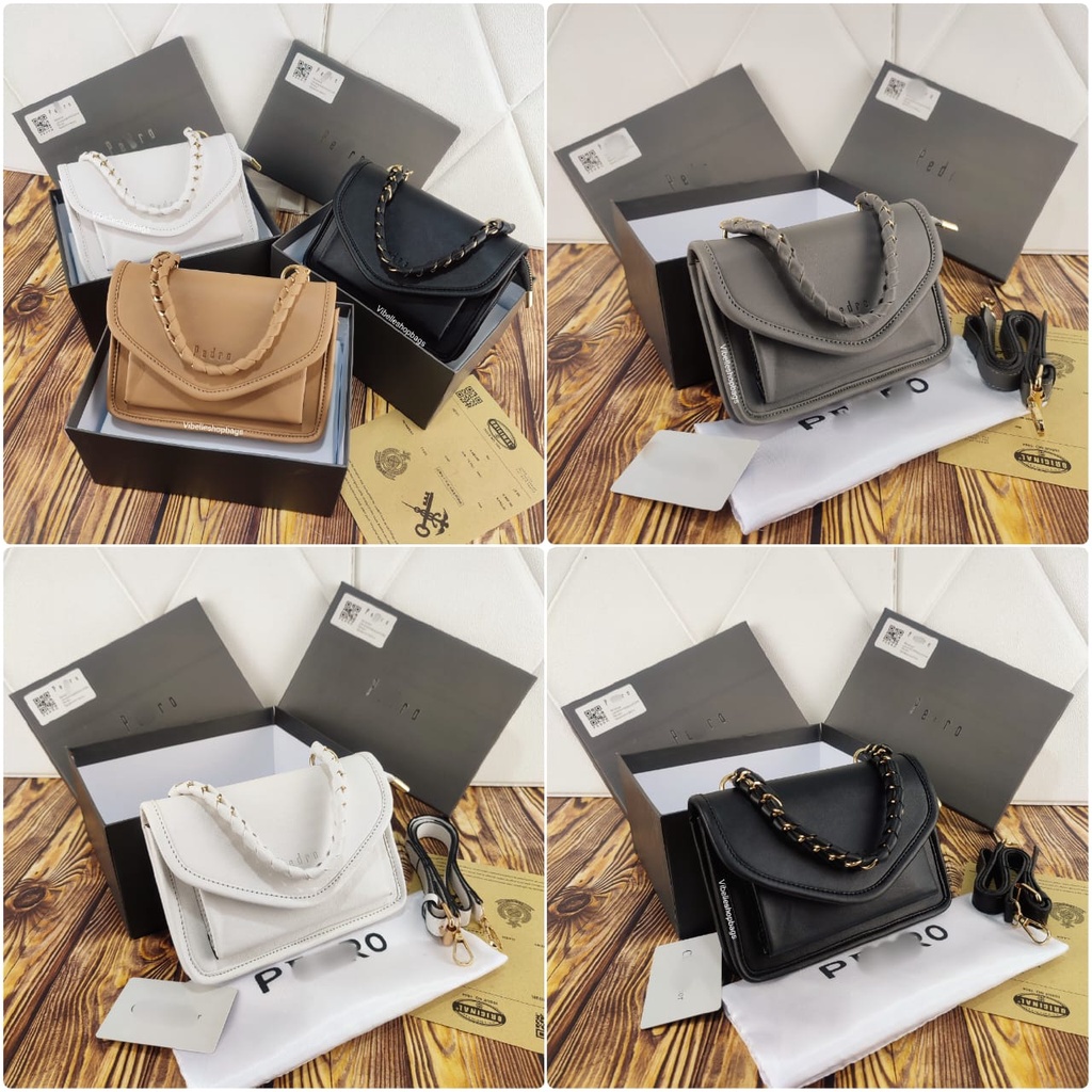 TAS PEDRO LYLA CHAIN KODE S9369 FREE BOX + FAKEBILL - NAGITABAGS KALENSHOP KODE 9074