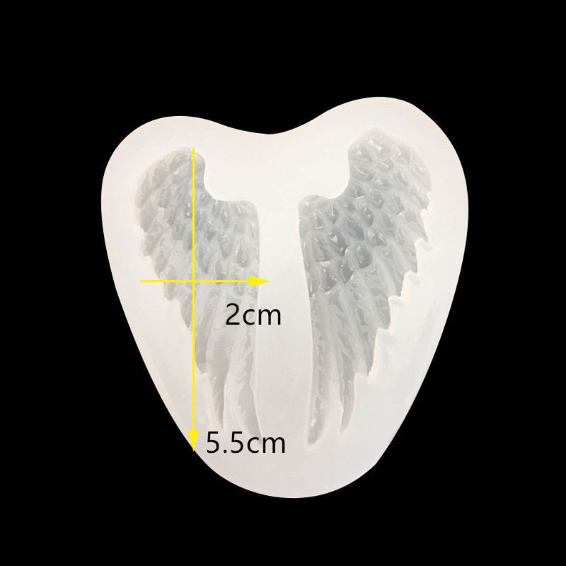 Glitter Angel Evil Wings Pendant Resin Casting Mold Silicone Mold Jewelry Making Tools