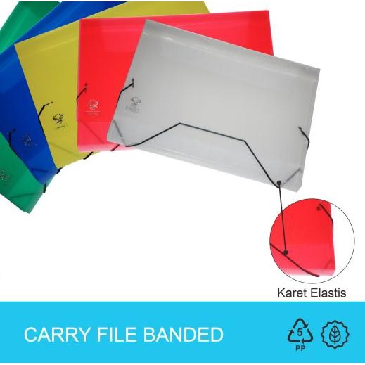 

➴ Eagle Files Banded Carry File Map Plastik E 308 + Bubble Wrap - Merah ☄