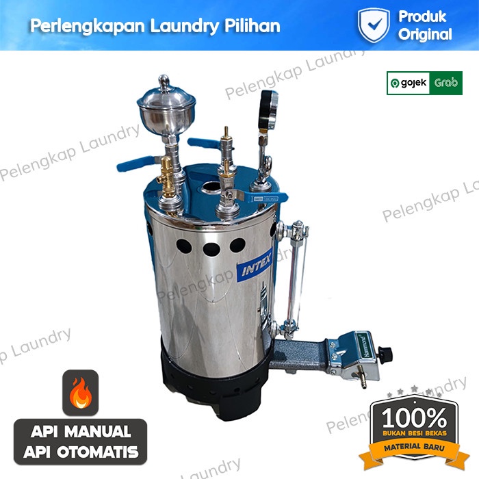 intex tabung boiler otomatis setrika uap laundry 10 liter  gojek   grab  intex setrika uap otomatis 