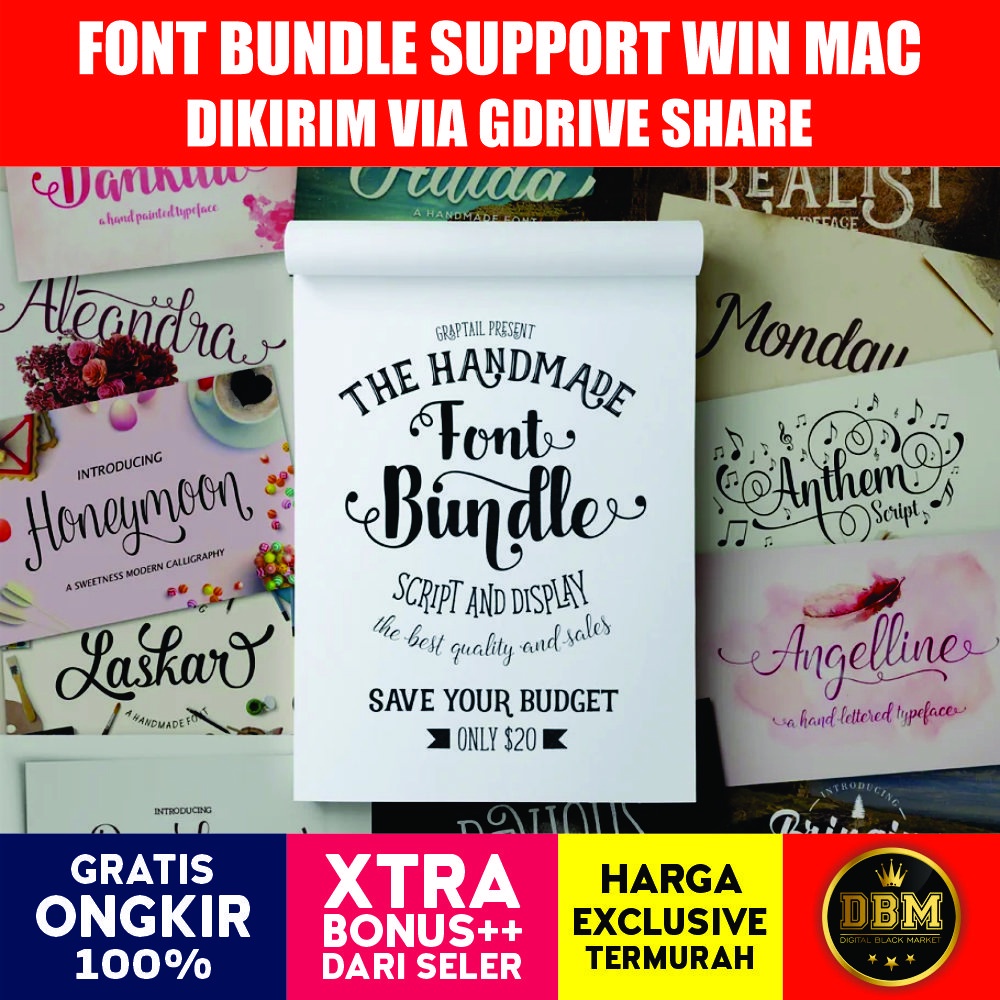 Font Bundle (Graptail)