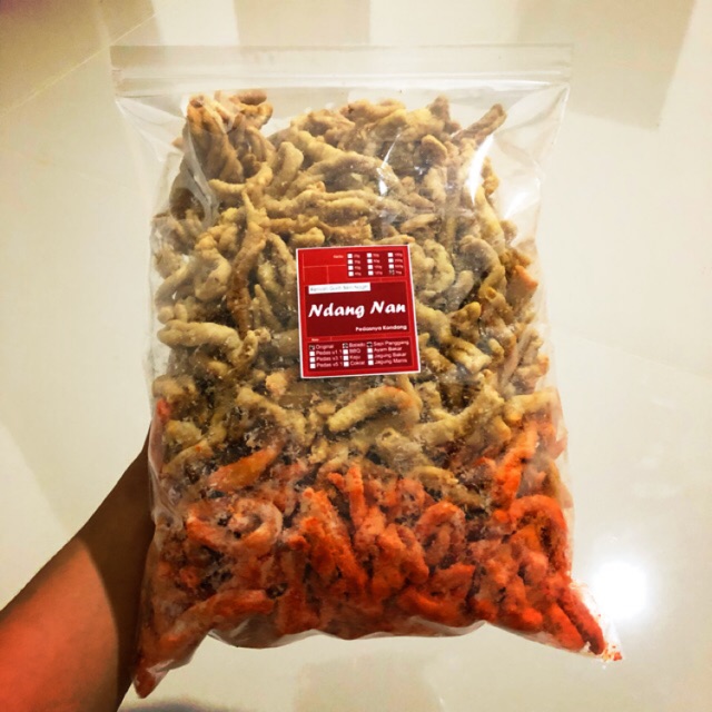 

1 kg Usus Ayam Crispy Enak Renyah Gurih Pedas Asin Kriuk Camilan Keluarga