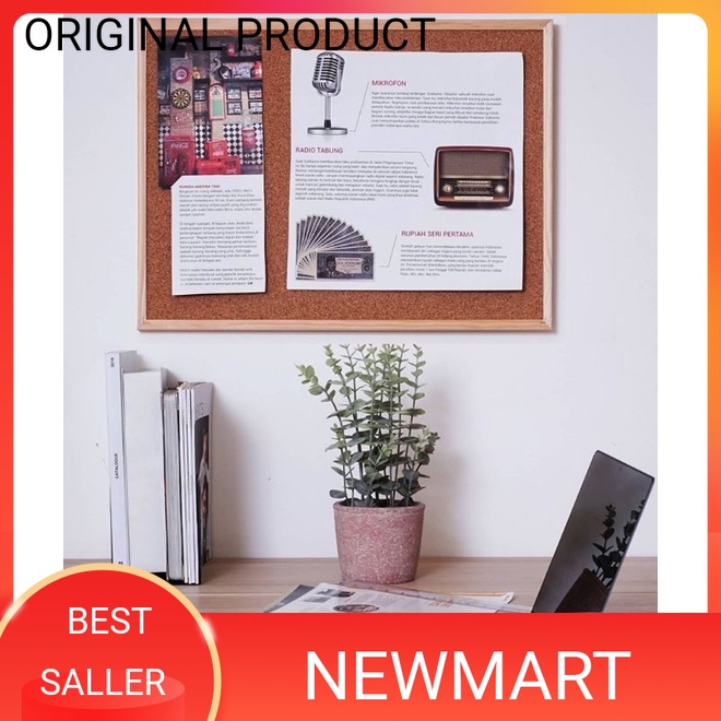 

Cork Board/ Papan pesan Dinding 60 x 45 Cm /Papan Pemberitahuan